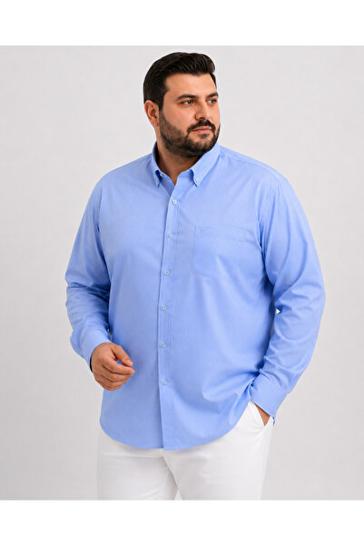 ANNEX Large Size Cotton Long Sleeve Men's Shirt