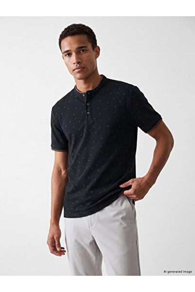 LC Waikiki Esvab • Modern & Distinctive Stand Collar Men's T-Shirt