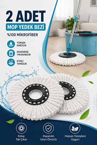 DUFF CLEAN 2Adet Süper Emici Mop Yedek Bezi