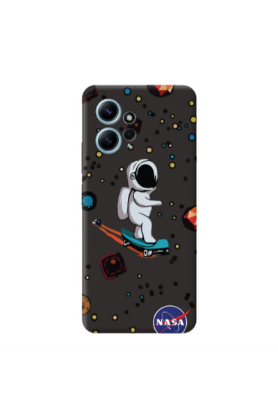 Other Xiaomi Redmi Note 12 4G Astronaut with skateboard Black Colored Silicon...