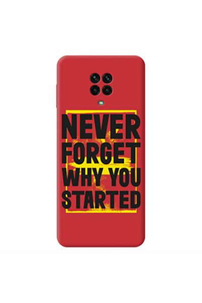 Other Xiaomi Redmi Note 9 Pro Never Forget Red Colored Silicone TPU Θήκη