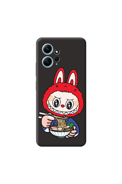 Other Xiaomi Redmi Note 12 4G Labubu 1 Black Colored Silicone TPU Θήκη
