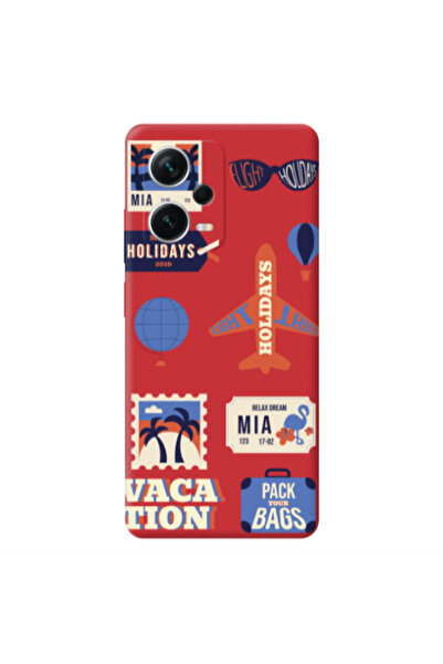 Other Xiaomi Poco X5 Vacation Red Colored Silicone TPU Θήκη