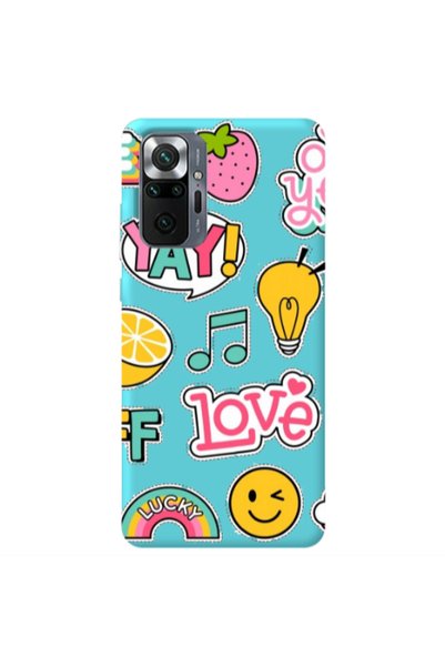Other Xiaomi Redmi Note 10 Pro 4G Cute desing Turquoise Colored Silicone TPU ...