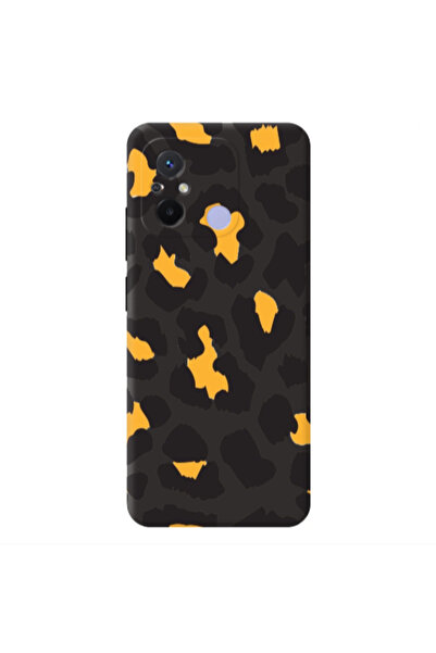 Other Xiaomi Redmi 12C Yellow leopard Black Colored Silicone TPU Θήκη