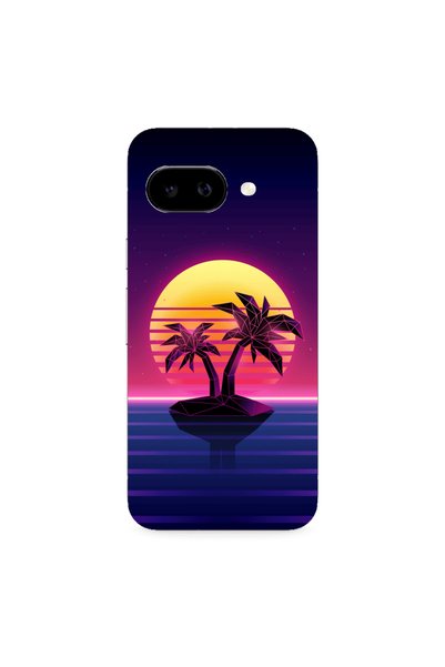 Other Google PIXEL 9A Moon and Palmie Transparent Silicone TPU Θήκη