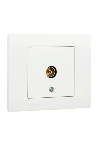 OEM Ovivo Grano pass-through TV socket, white