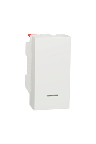OEM Buton cu revenire Schneider Unica, cu lumină, alb
