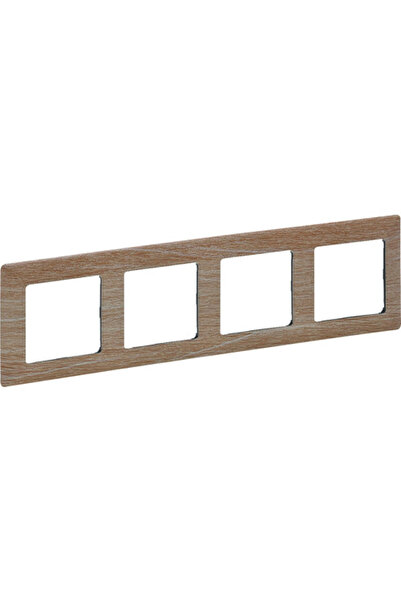 OEM Legrand Valena Life 4 θέσεων, οριζόντια/κάθετη τοποθέτηση, ανοιχτόχρωμο ξύλο