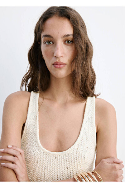 MANGO Woman Koton şort tulum