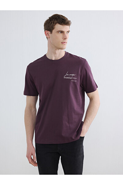 LC Waikiki Vizyon New Season Crew Neck Printed Men's Combed Cotton T-Shirt