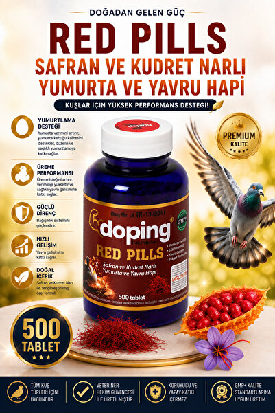 doping Red Pılls Safran ve Kudret Narlı Yumurta ve Yavru Hapı (500 Tablet)