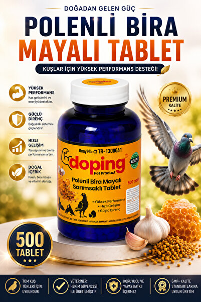 doping Polenli Bira Mayalı Sarımsaklı Tablet (500 Tablet)