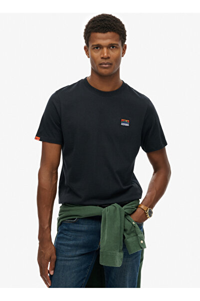 SUPERDRY Lacivert Erkek Logo Baskılı T-Shirt