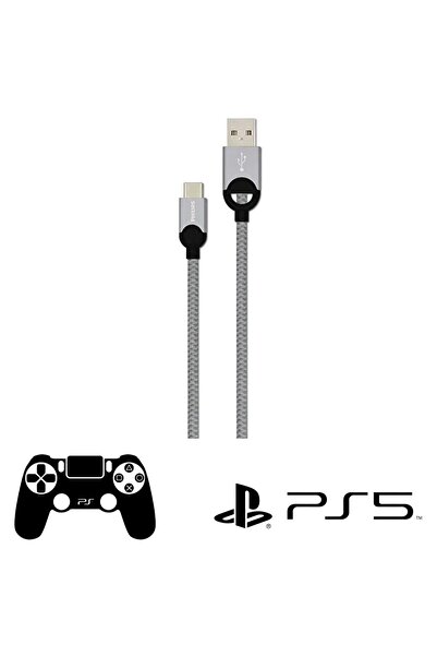 Philips Playstation 5 İle Uyumlu Joystick Şarj Kablosu 5A 100W UsbA to Type-C...