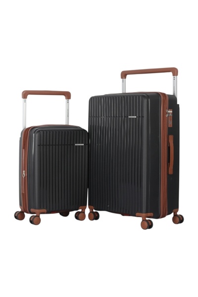 AVIATOR Brand 2-Piece Travel Luggage Set - 28 + 20 Inch - Durable Polypropyle...