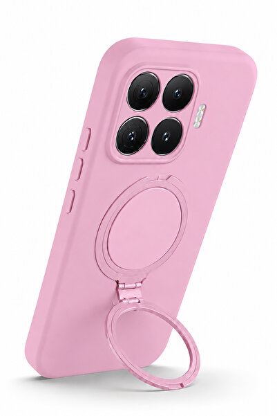 Nezih Case Mi 17T Pro Uyumlu İçi Kadife Stand Olabilen Halka Yüzüklü Şık Kılıf