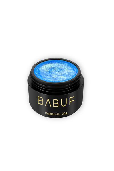 BABUF Gel Autonivelant Mermaid MBG – Construcție Unghii, Efect Irizat, 30g
