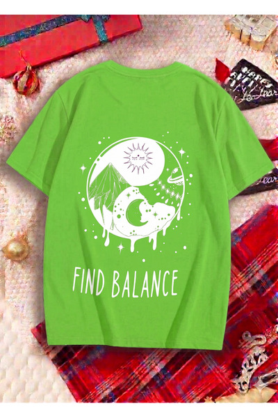 UNCİA OUTDOORS Women's Men's Unisex Nut Print Oversized Crew Neck T-Shirt