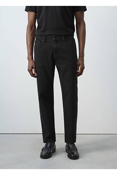 MANGO Man Ben cropped tapered fit jean pantolon