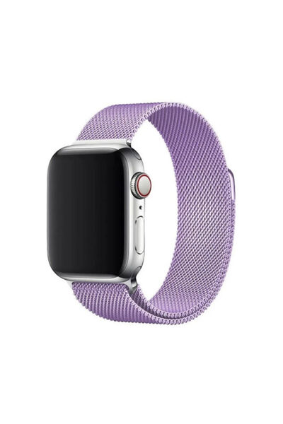 OEM Premium Μαγνητικό Ατσάλινο Λουράκι Apple Watch 42 44 45 49mm Λιλά