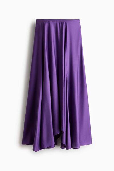 H&M Flared viscose-blend skirt
