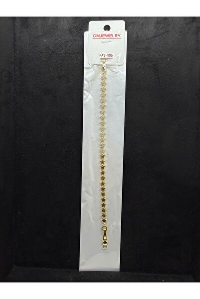 yücel bijuteri CM JEWELRY 14K Altın Kaplama Renk Kuyumcu İşciliği Vip Bileklik