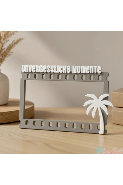 OEM Decorative Photo Frame Film Strip and Palm Tree Design with Thematic Text