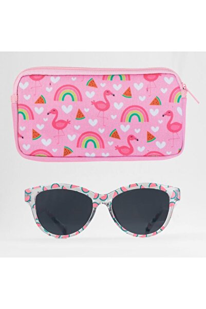 OEM Set ochelari de soare copii UV400 Roz, cu husă inclusă – accesoriu de vară