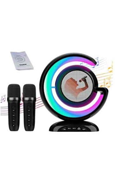 ELTRAZONE 110 Karaoke Machine with Two Wireless Microphones Portable Bluetoot...