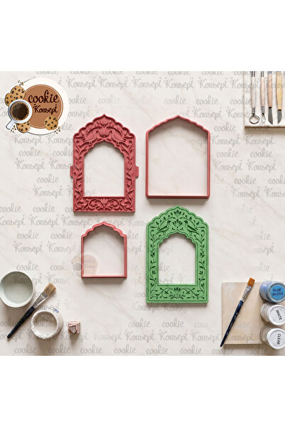 CookieKonsept Decorative Window Ceramic Mold Stamp Frame 12cm |   Compatible ...