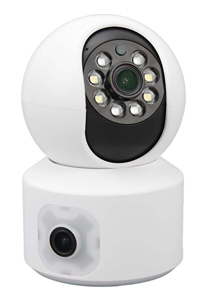 ELTRAZONE WiFi Dual Lens Security Camera HD Wireless Home Camera with Wide An...