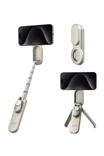TELESIN Magnetic Mini Selfie Stick Tripod for Smartphone | 2-in-1 Extendable ...