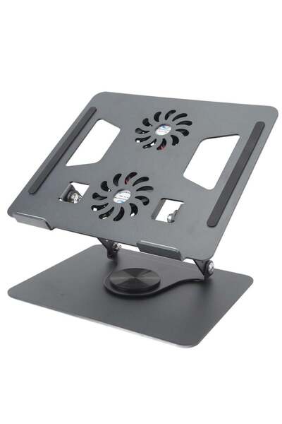 ELTRAZONE 360° Rotatable Laptop Stand for Desk with Built-in Cooling Fans – A...