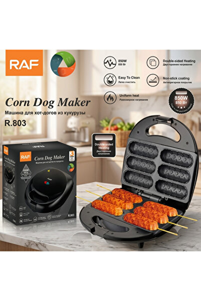 Generic RAF 850W Electric Corn Dog & Waffle Maker | 6-Hole Non-Stick Hot Dog ...