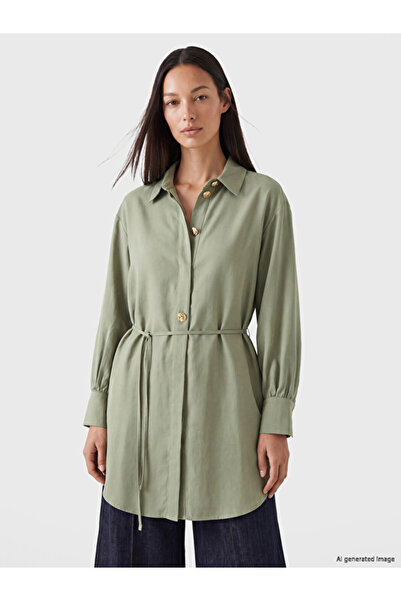 LC Waikiki Women's Belted Shirt Tunic