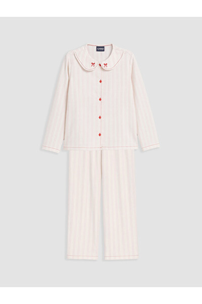 LC Waikiki Sparkling Choices Shirt Roba Collar Girls' Pajama Set from Shining...