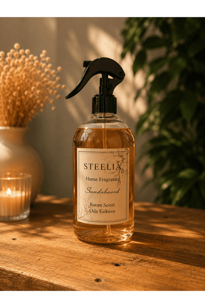 STEELİA Sandalwood Oda Spreyi 550 ML - Ev, Ofis, Araç ve Yaşam Alanları İçin ...