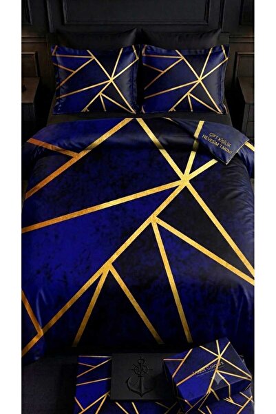 Elmas Dizayn Special Design Brand Double Duvet Cover Set Organic Satin & Cott...