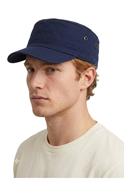 STELLA VESTİNO Castro Gabardin Hat - Military Style Cotton Unisex Castro Cap