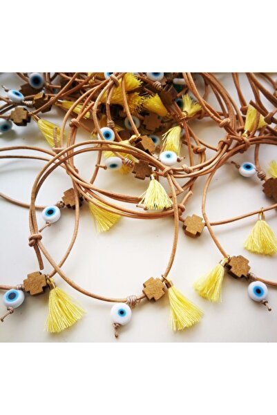 Bracelets Σετ 50 τεμαχίων Χειροποίητα Βαπτιστικά με Φούντα Unisex