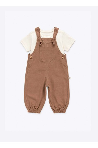 kitikate Organic M&D Salopet 2-Piece Set Brown
