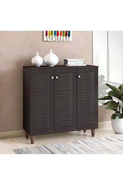 Adore Pantofar SANTΟ, 16-20 perechi, Nuc, 89x34x91 cm - Negru