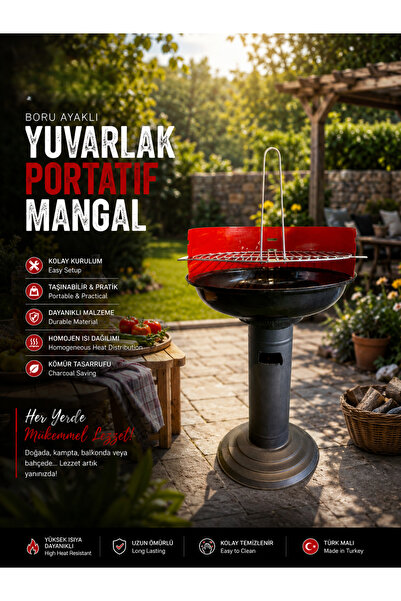 MGOKTURKGROUP Katlanır Mangal / Portatif Mangal