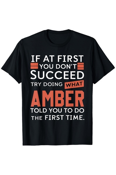 BASEPULSE Funny Quote T-Shirt Men Women If at First You Don'T Succeed, Try, T...