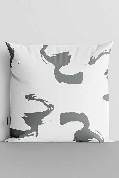 TicaretJet Mixed Shapes Double Sided Digital Printed Pillow Throw Pillow Cove...