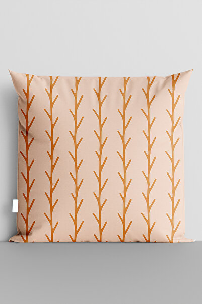 TicaretJet غطاء وسادة مطبوع رقميًا على الوجهين من Orange Dallar - 5609
