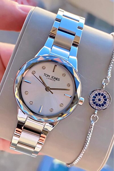 Tom Jones London Women's Watch Silver Color Original Steel Waterproof 3Atm 2 ...