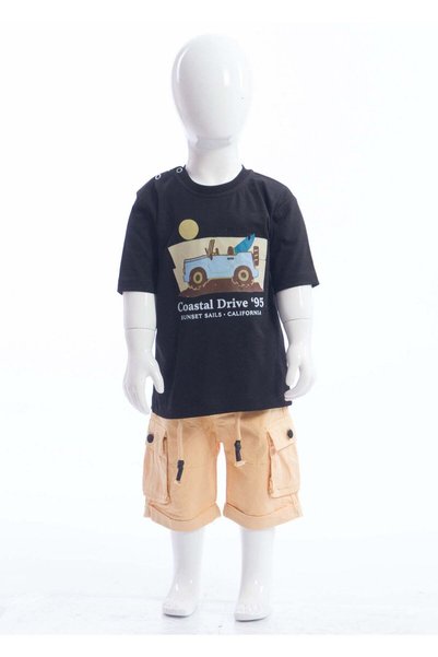 XO Kids Boy's 2-Piece Printed Summer Top and Bottom Set 9-36 Months 2629