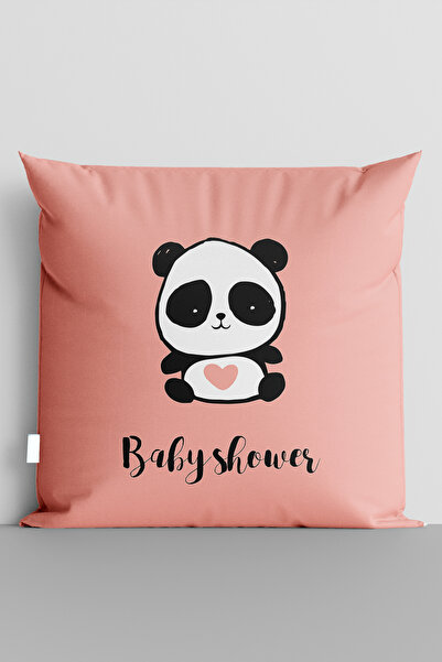 TicaretJet غطاء وسادة لغرفة الأطفال مطبوع رقميًا على الوجهين من Cute Panda Ba...
